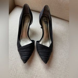 Adrianna Papell Black Byzantine Metalic Heels